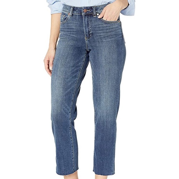 Vince Canute Women's Cropped Raw Edge Straight Leg Jean - Picture 2 of 2